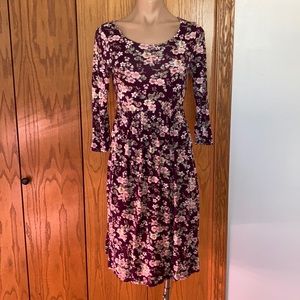 Emberley floral 3/4 sleeve dress